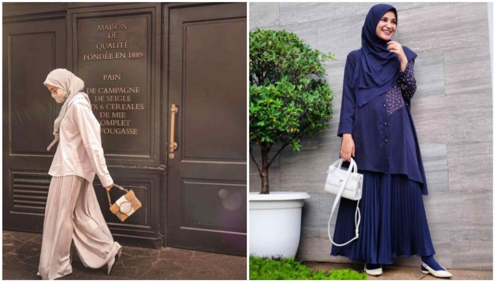 9 Beda gaya outfit Shireen dan Zaskia Sungkar, kakak-adik kece abis