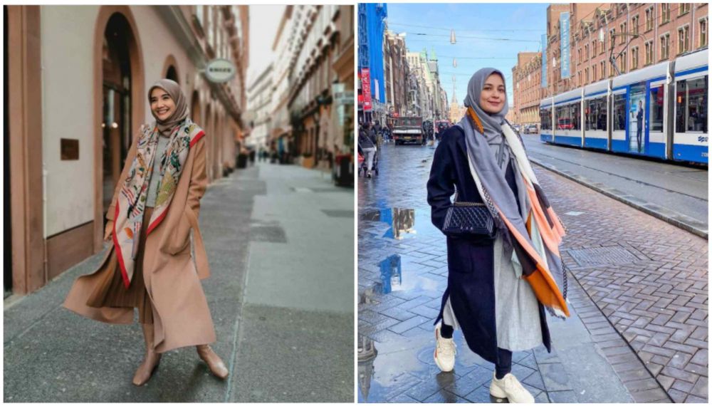 9 Beda gaya outfit Shireen dan Zaskia Sungkar, kakak-adik kece abis