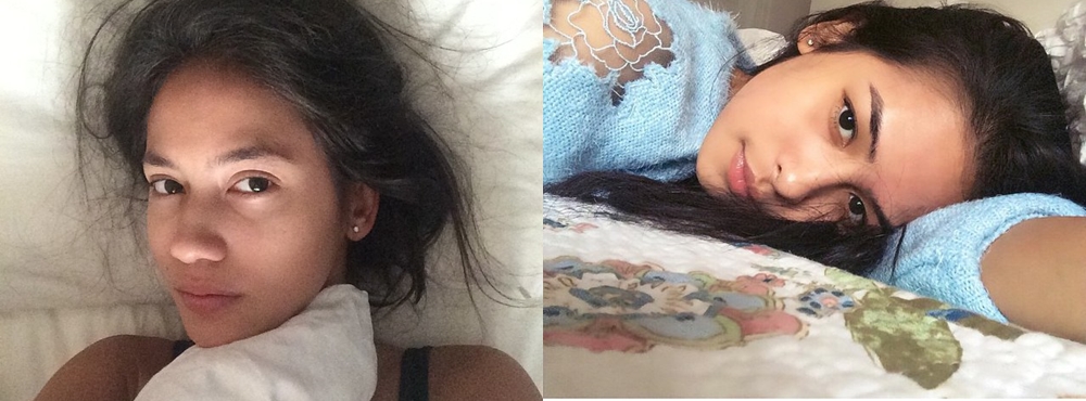 8 Potret Pevita Pearce vs Maudy Ayunda tanpa makeup, memesona abis