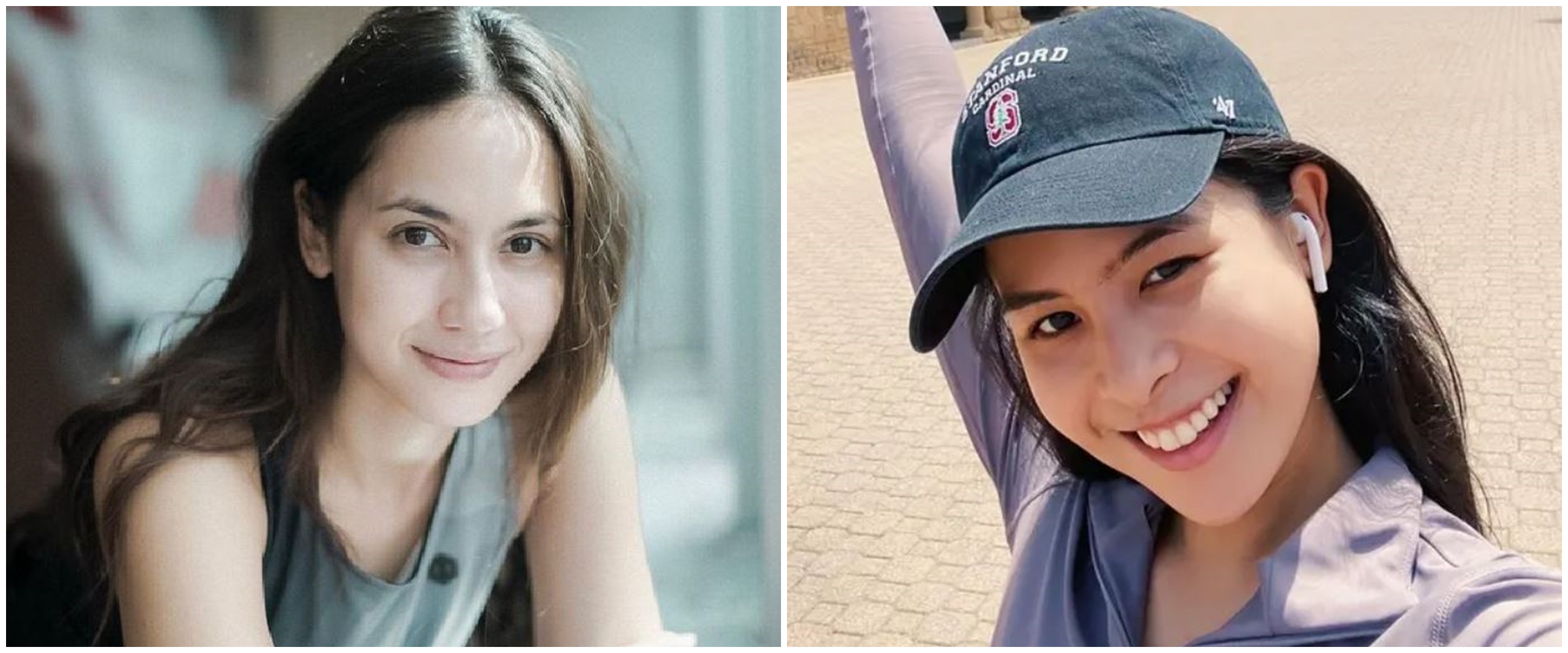 8 Potret Pevita Pearce vs Maudy Ayunda tanpa makeup, memesona abis
