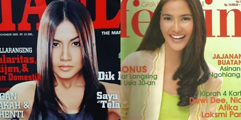 8 Beda gaya Cornelia Agatha dan Maudy Koesnaedi saat jadi cover girl