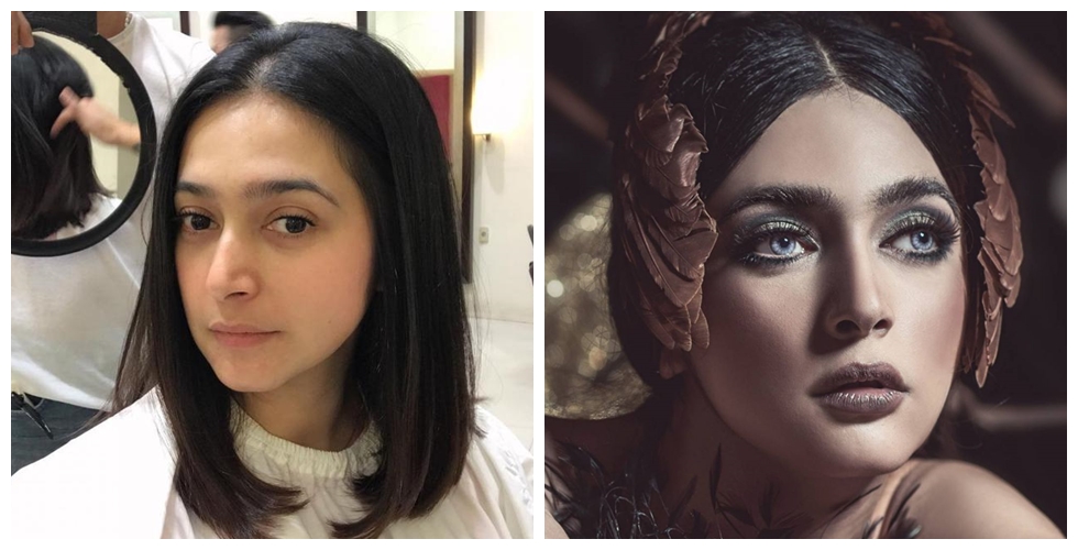 Beda penampilan 7 seleb pakai vs tanpa softlens, manglingi