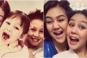 Gaya 10 seleb kakak adik reka ulang foto masa kecil, bikin nostalgia
