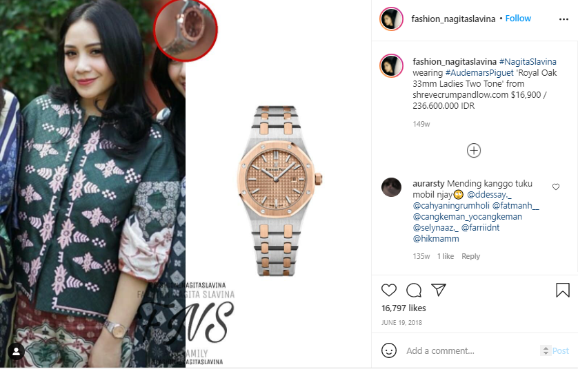 4 Seleb cantik dapat kado jam tangan dari suami, harganya fantastis