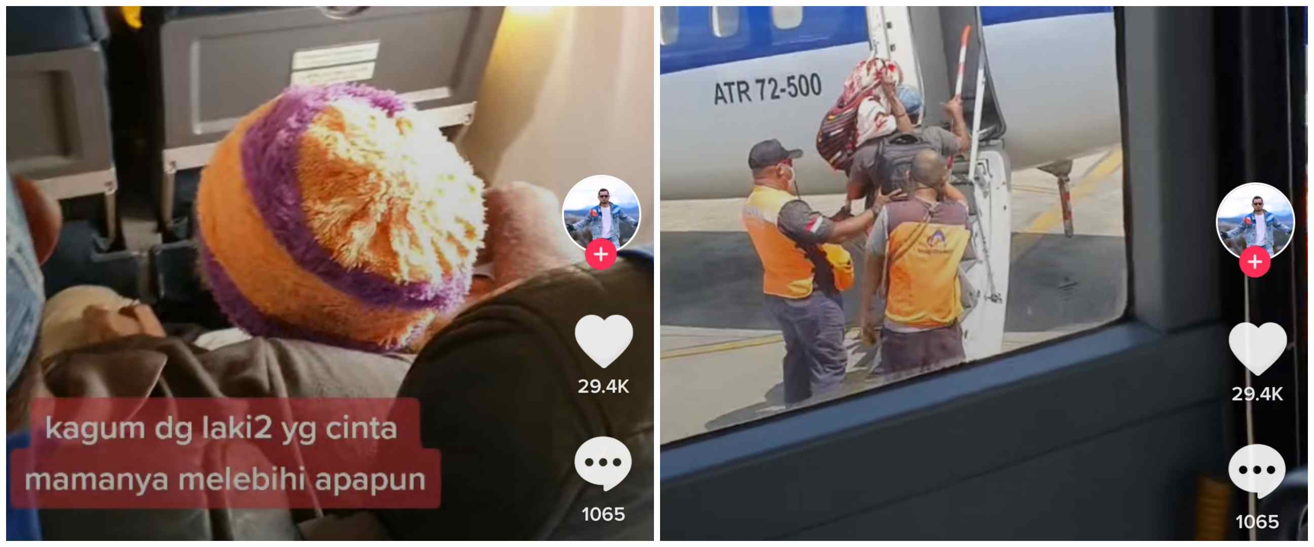 Viral anak gendong ibunya di bandara hingga naik pesawat, bikin haru