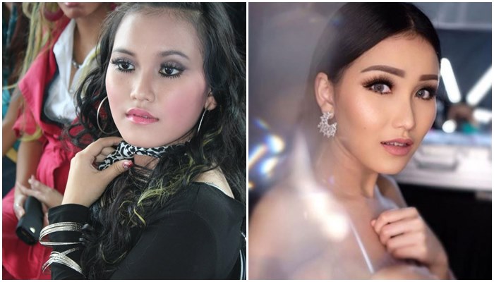 Gaya makeup 8 pedangdut sebelum dan sesudah terkenal, bikin pangling
