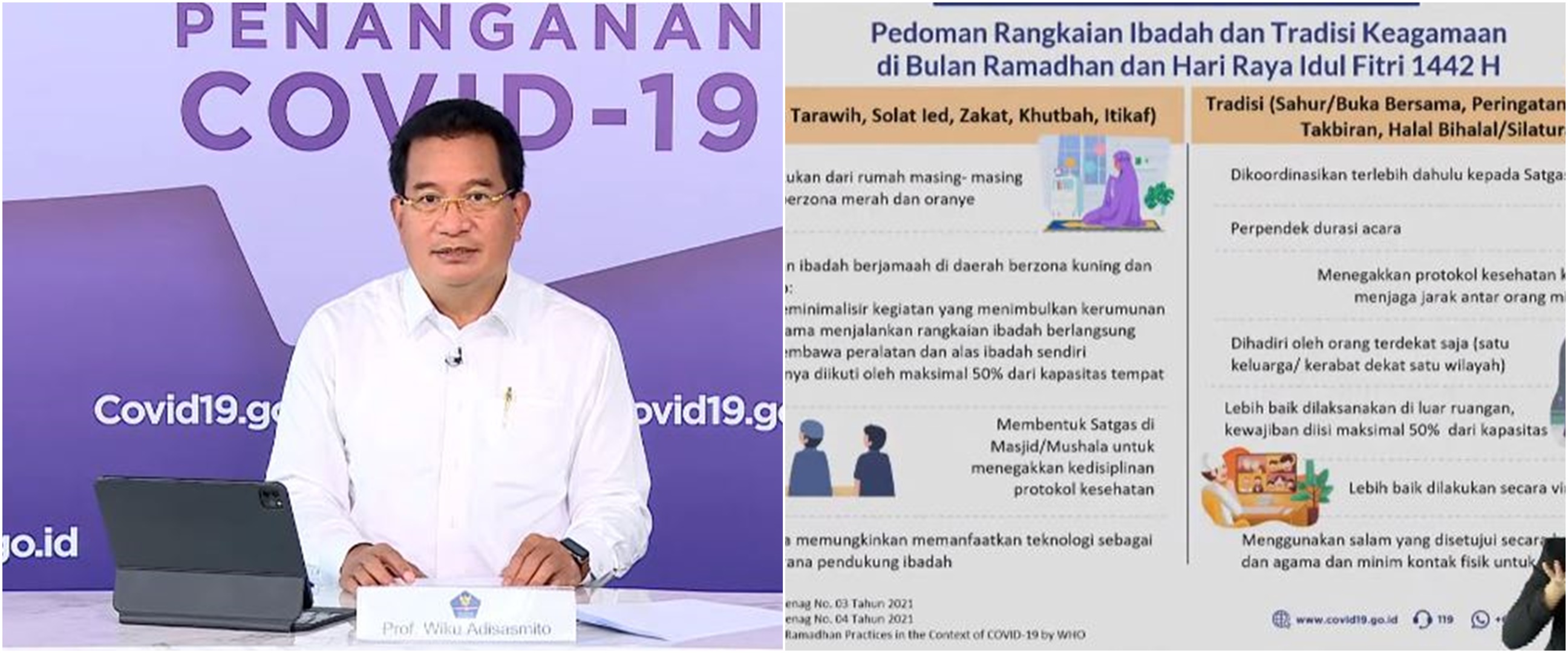 Satgas Covid-19: Daerah zona merah & oranye wajib salat Id di rumah