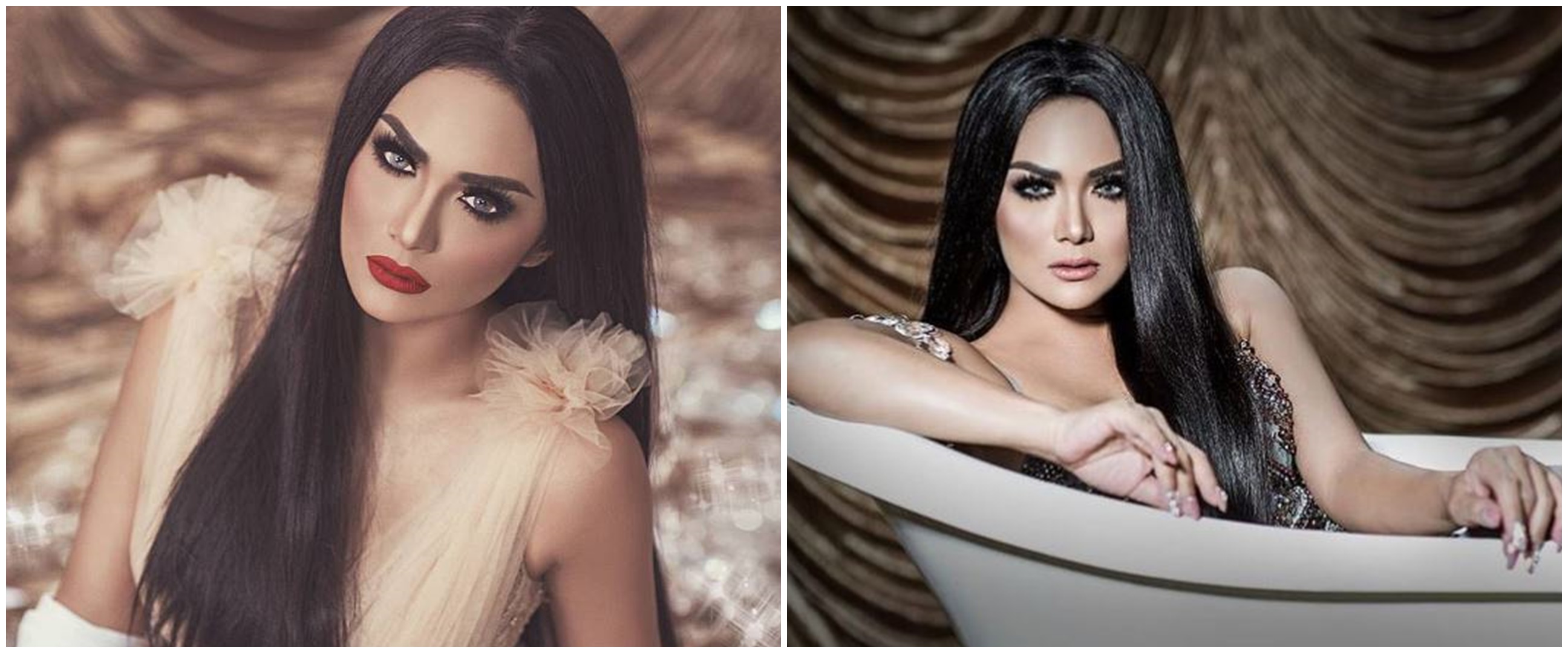 7 Pesona Krisdayanti dengan makeup gothic, parasnya jadi sorotan