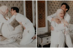 10 Momen Dinda Hauw cek kandungan, hidung bayinya mirip Rey Mbayang