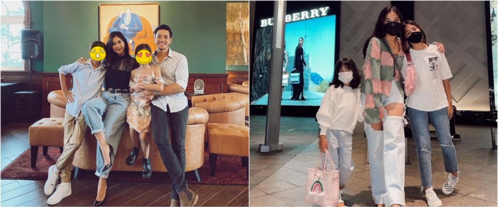10 Beda gaya Nana Mirdad & Tyna Kanna Mirdad momong anak, stylish abis