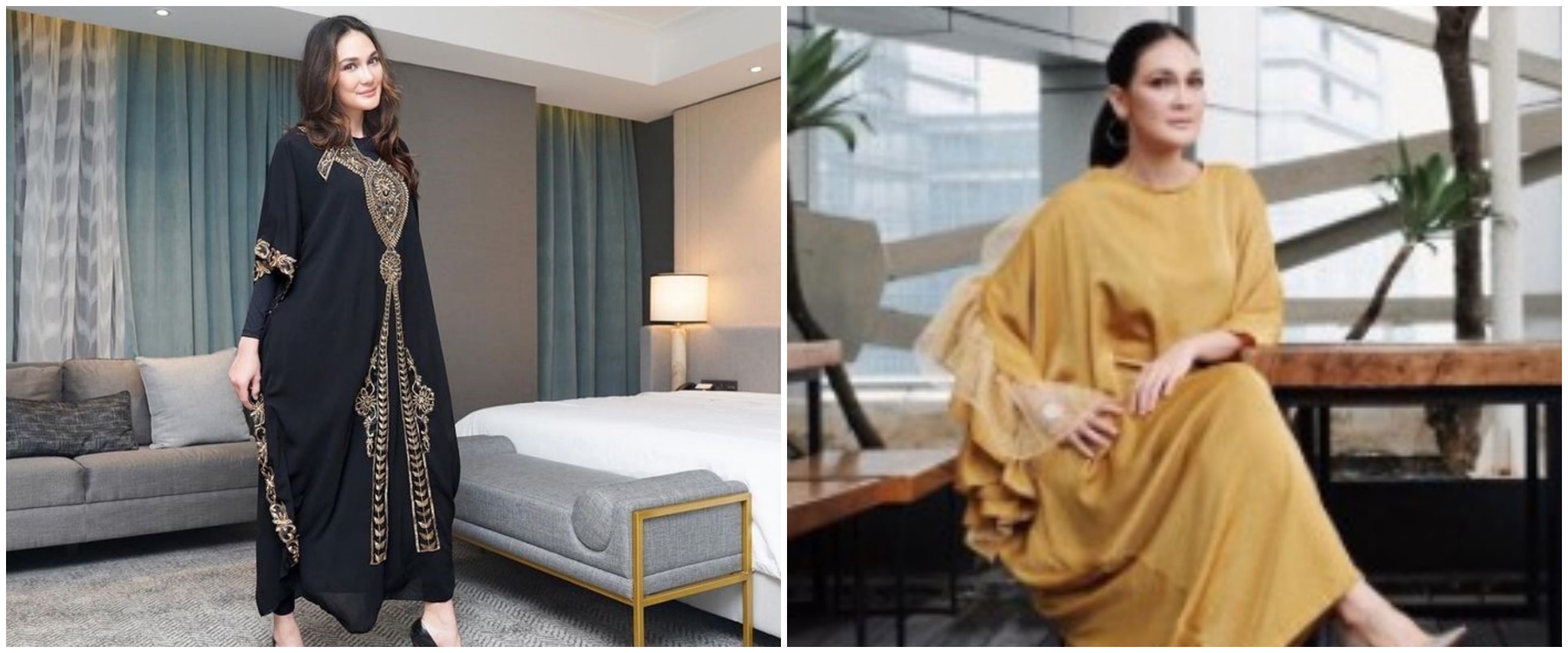 6 Pesona Luna Maya kenakan gamis, bisa jadi inspirasi outfit Lebaran