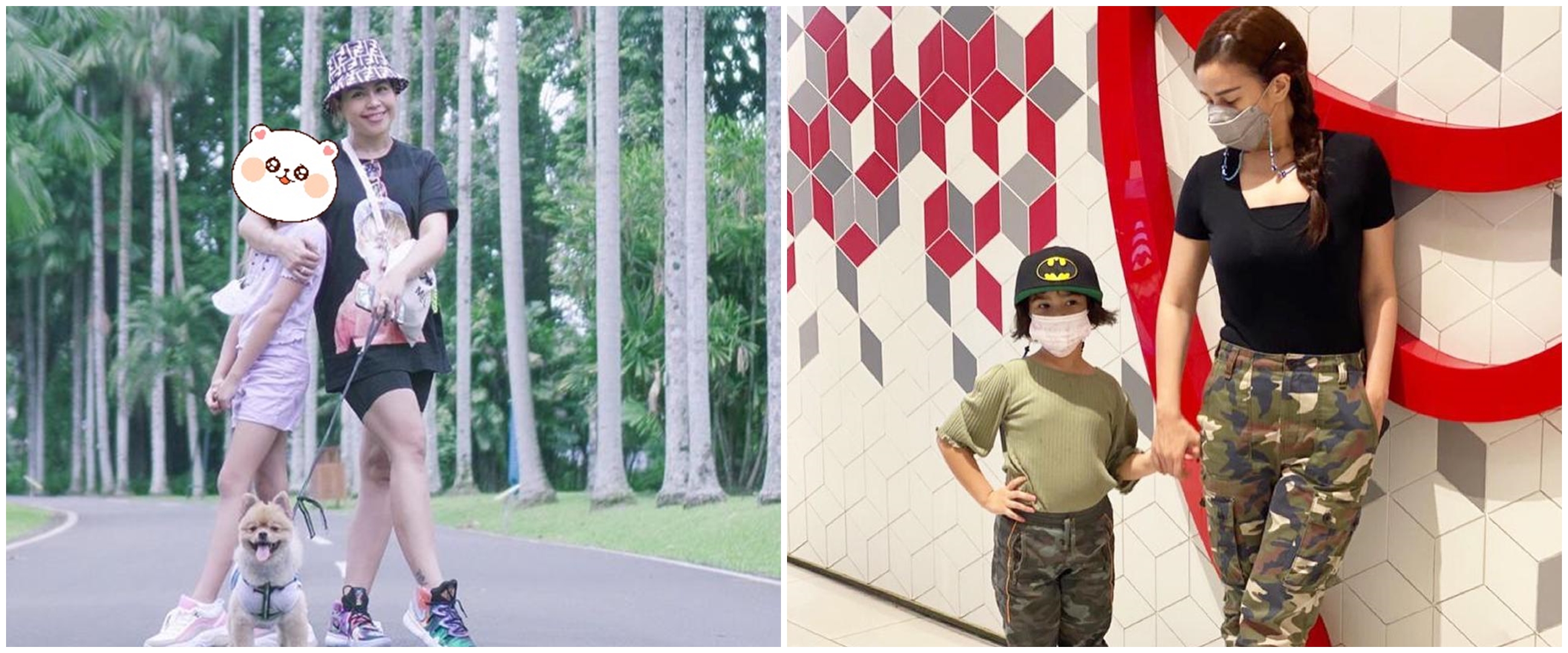 Gaya outfit 8 presenter saat momong anak, Ayu Dewi stylish abis