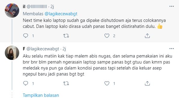 Viral laptop meledak mendadak saat kuliah online, ngeri