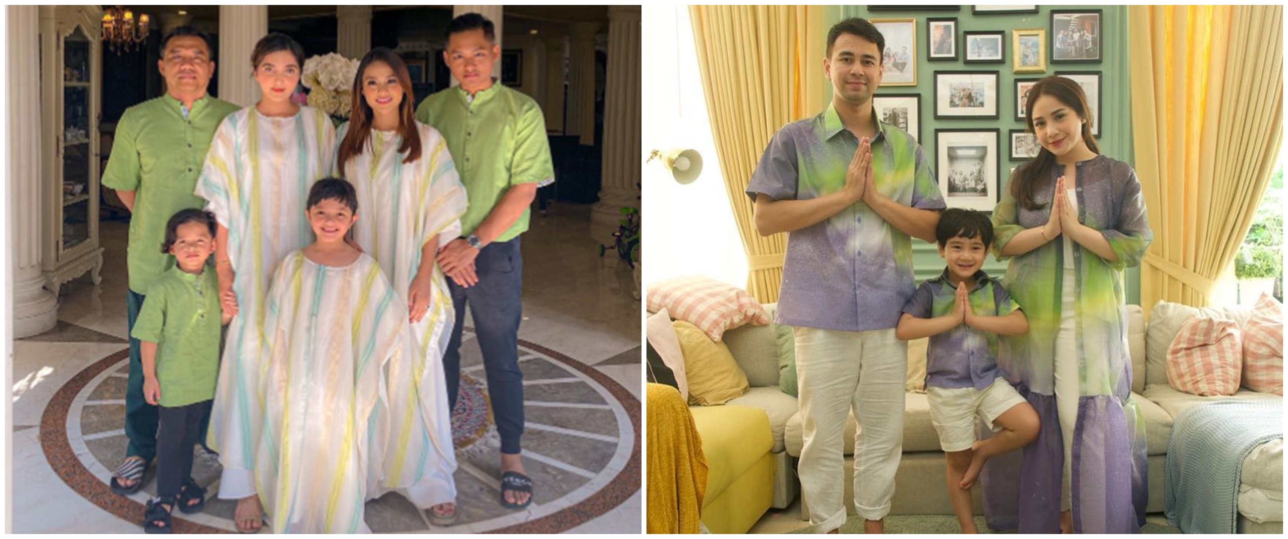 10 Inspirasi baju Lebaran keluarga seleb, kece abis