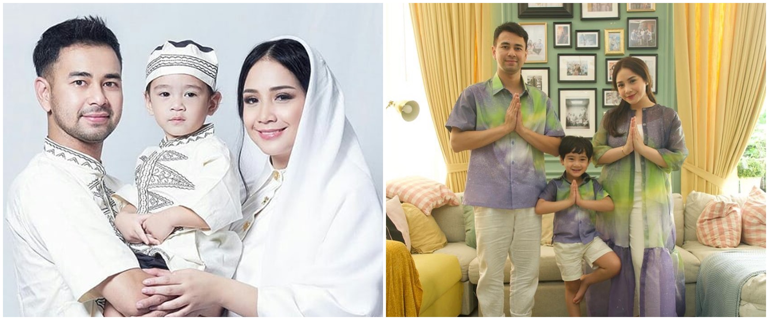 10 Potret seragam keluarga Raffi Ahmad saat Lebaran, jadi inspirasi