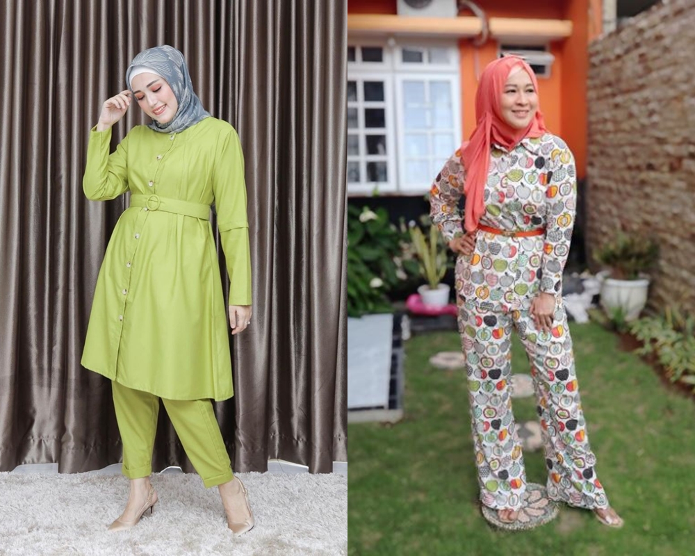 8 Beda gaya outfit Adelia Pasha dan Okie Agustina, stylish