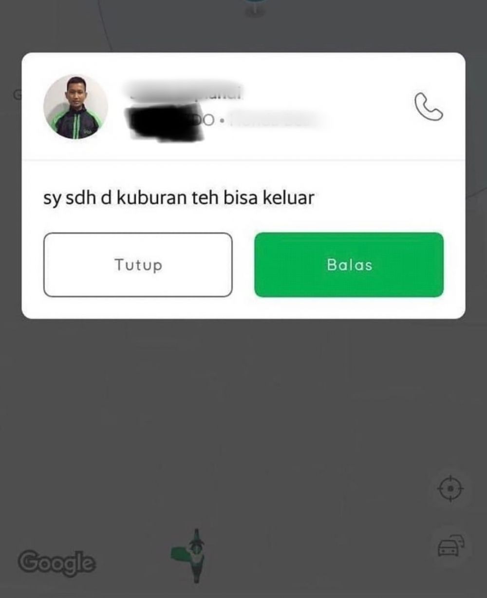 11 Chat lucu driver ojek online dan penumpang ini 'ngeri-ngeri' sedap
