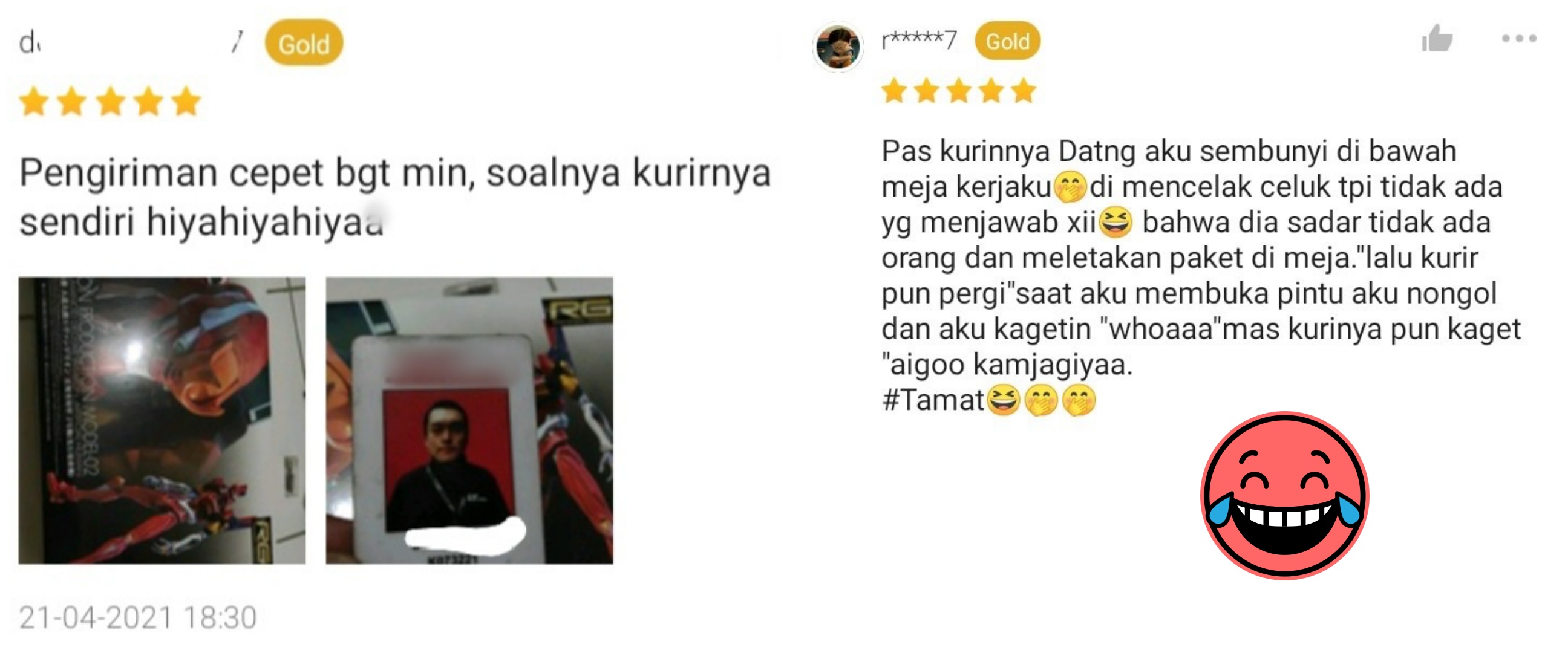 12 Testimoni lucu kasih bintang lima di toko online ini bikin nyengir