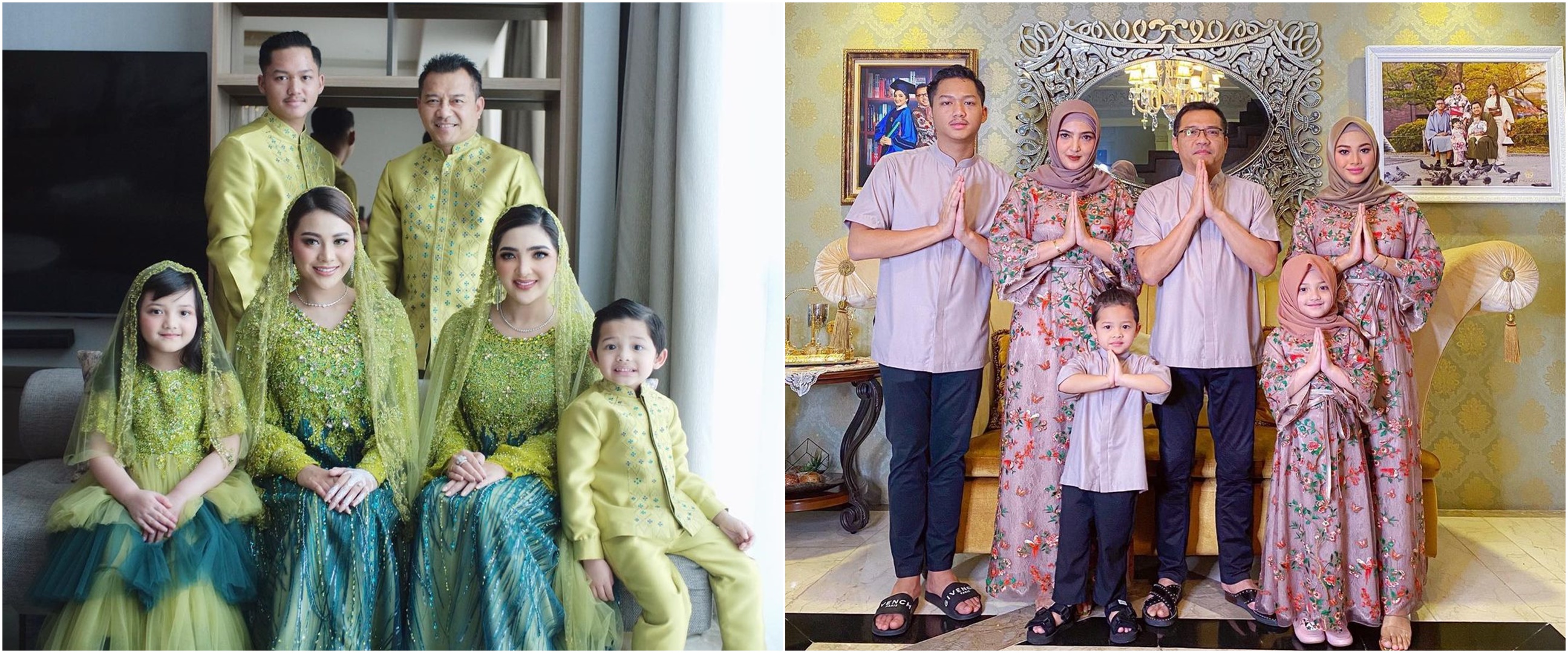 10 Gaya outfit keluarga Ashanty dari Ramadan hingga Idulfitri, kompak