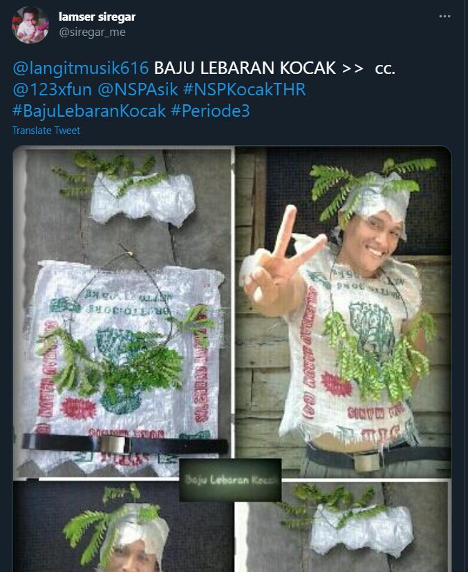 10 Potret baju Lebaran ini nyeleneh abis, bikin hari raya makin ceria