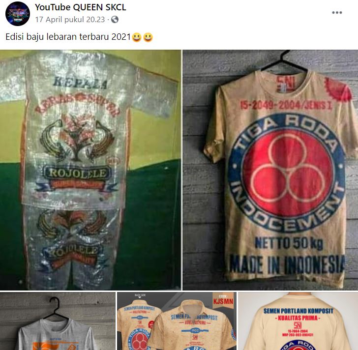 10 Potret baju Lebaran ini nyeleneh abis, bikin hari raya makin ceria