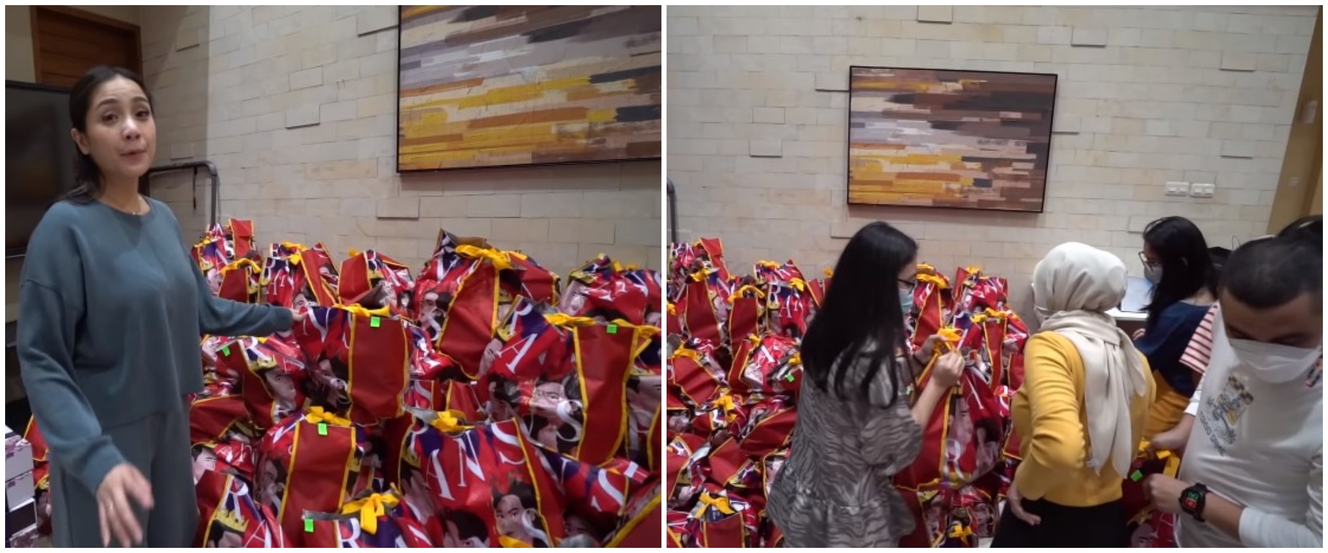 10 Momen Nagita bagi-bagi hampers Lebaran, ada yang dapat iPhone