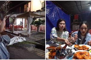 8 Momen Nagita Slavina jajan warung kaki lima, borong dagangan