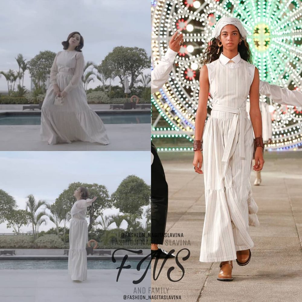 Taksiran harga 10 fashion item Nagita Slavina saat pemotretan