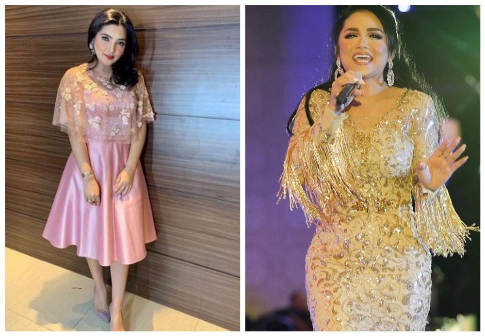 6 Beda gaya Ashanty dan Krisdayanti saat di atas panggung