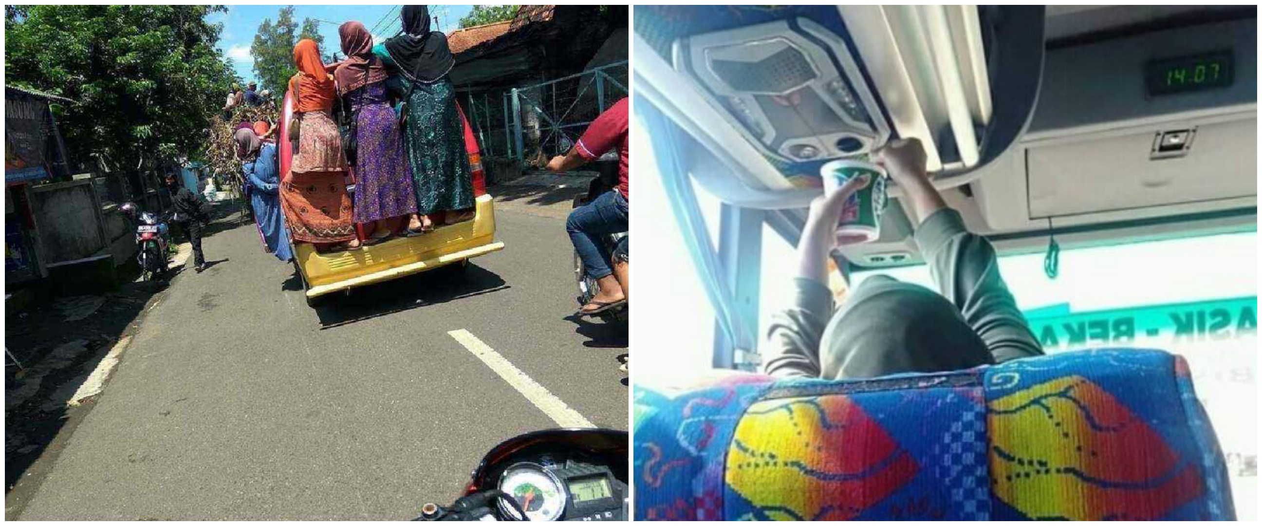 20 Kelakuan lucu penumpang bus +62 ini bikin nggak habis pikir