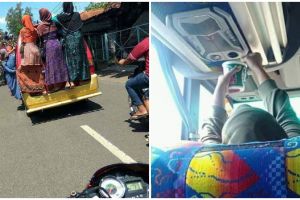 20 Kelakuan lucu penumpang bus +62 ini bikin nggak habis pikir