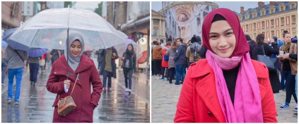 10 Beda gaya berhijab Anisa Rahma eks Cherrybelle dan Melody eks JKT48