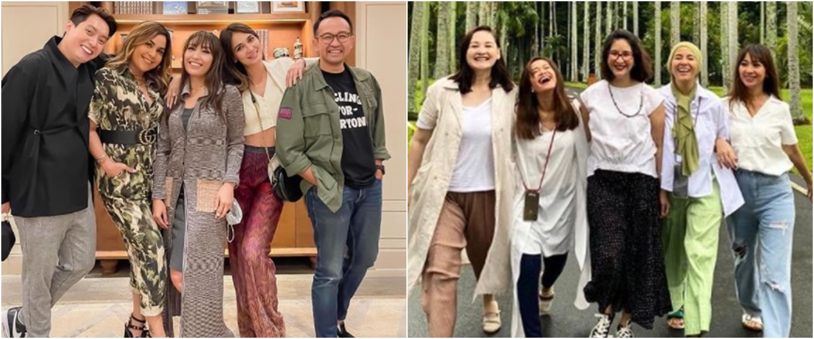 Potret 7 presenter bareng gengnya, friendship goals