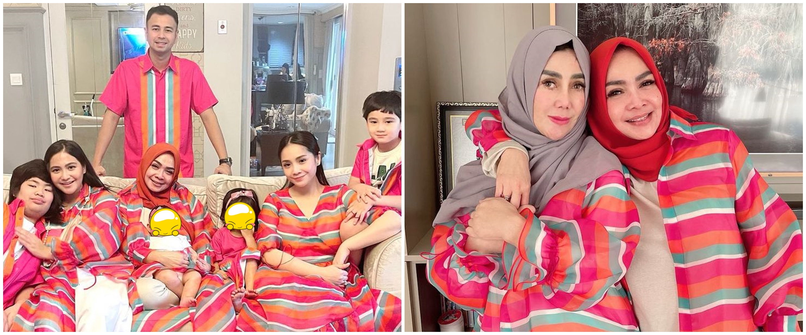 10 Momen Lebaran keluarga Nagita Slavina, Rafathar dapat THR dolar AS