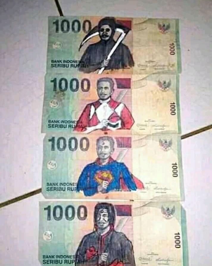 10 Potret penampakan uang nyeleneh ini bikin mikir keras
