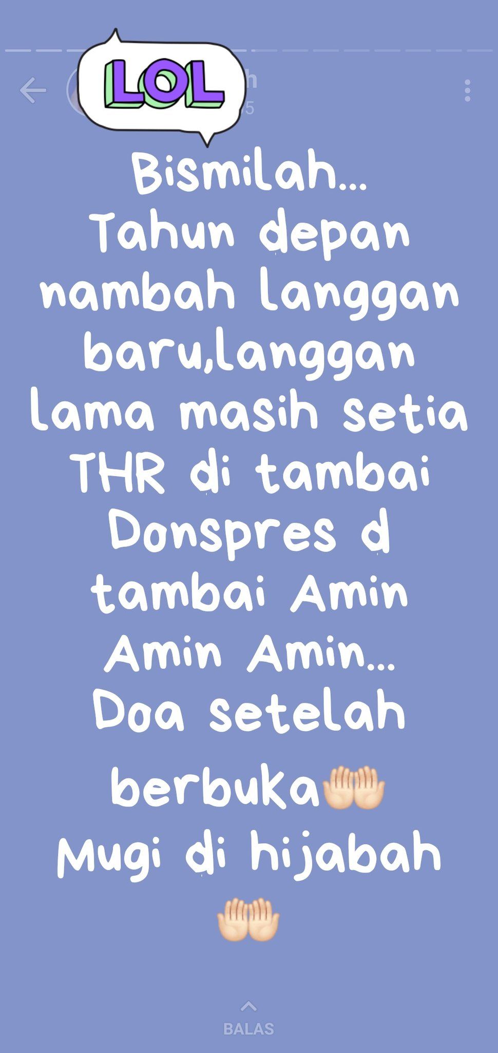 8 Status WA lucu seller olshop kasih THR ini malah bikin gagal paham