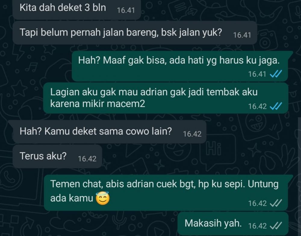 10 Chat lucu cinta tak berbalas, endingnya ngenes abis