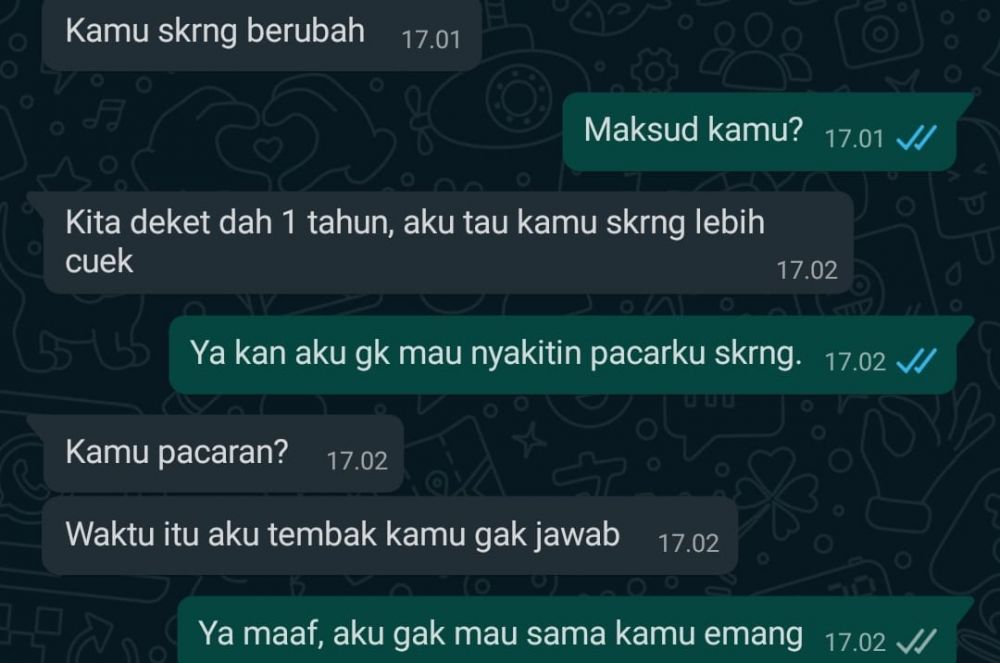 10 Chat lucu cinta tak berbalas, endingnya ngenes abis