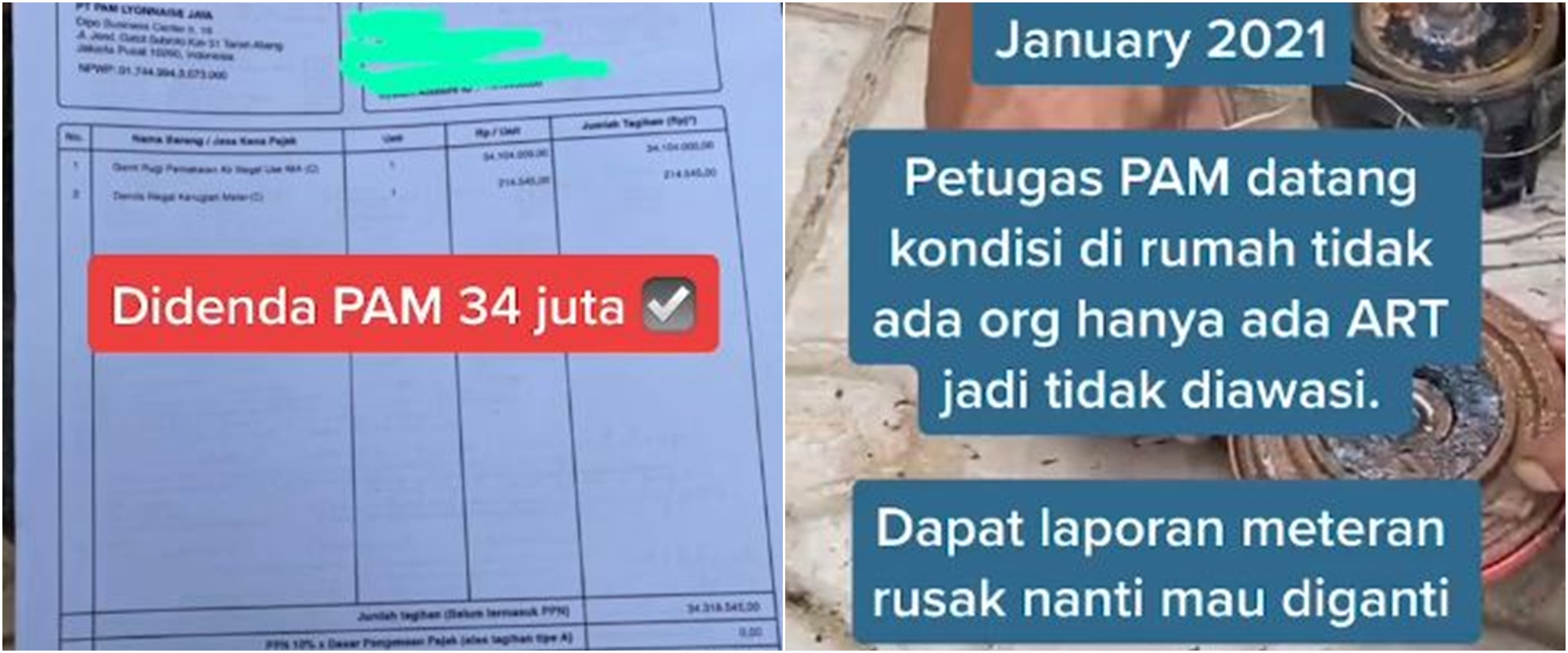 Viral warga kena denda air PAM hingga Rp 34 juta, ini kronologinya