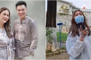 10 Momen Paula Verhoeven jenguk keluarga positif Covid-19, pakai APD