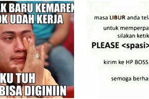 20 Meme lucu libur telah usai ini bikin senyum getir