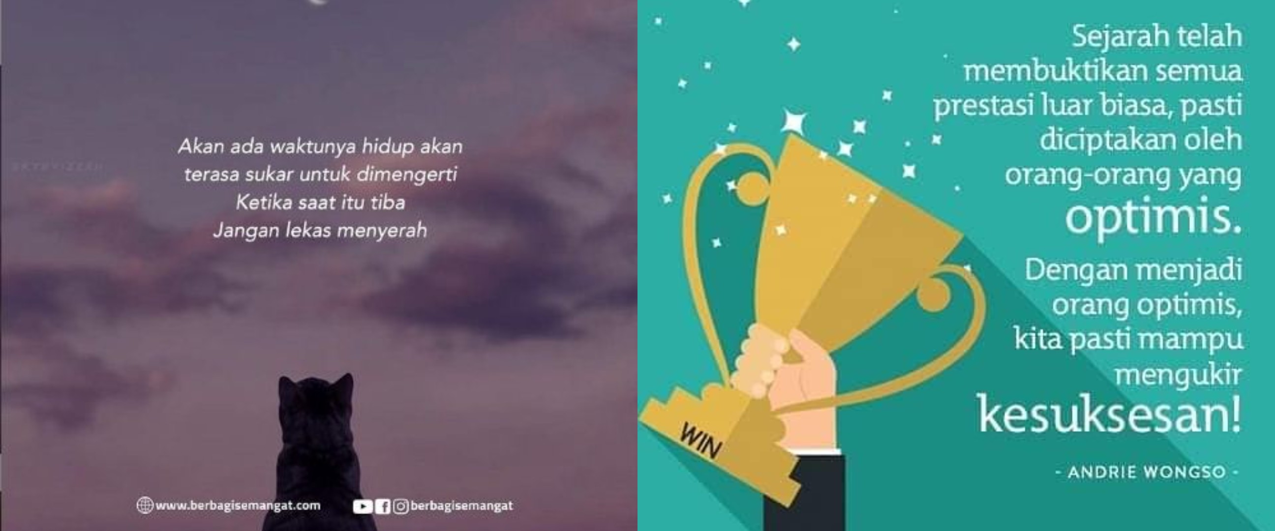 50 Kata-kata bijak optimistis penuh semangat, bikin pantang menyerah