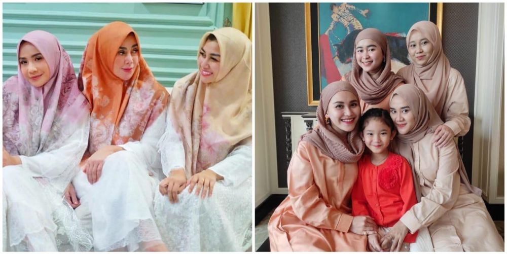 10 Beda gaya Nagita Slavina dan Ayu Ting Ting saat kenakan hijab