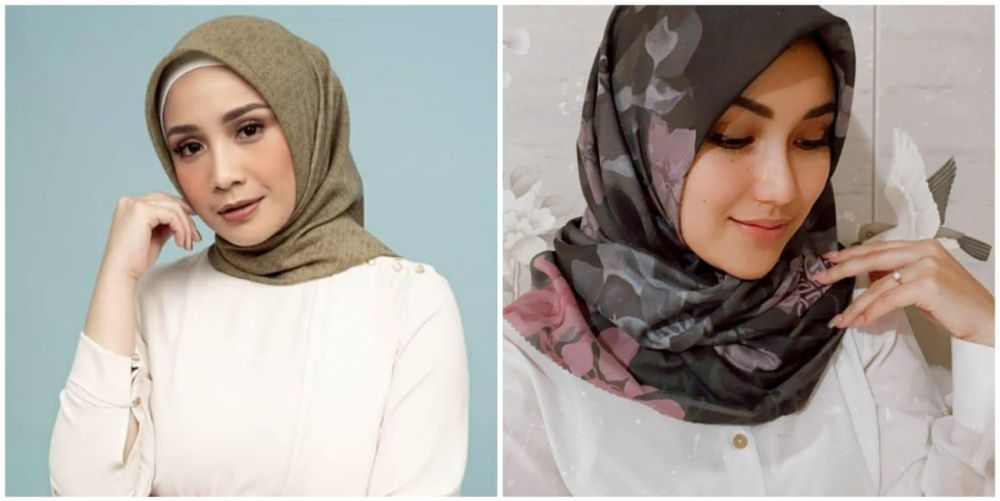 10 Beda gaya Nagita Slavina dan Ayu Ting Ting saat kenakan hijab