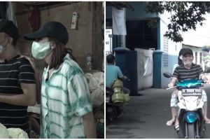 8 Momen Ayu Ting Ting belanja di pasar tradisional, gayanya sederhana