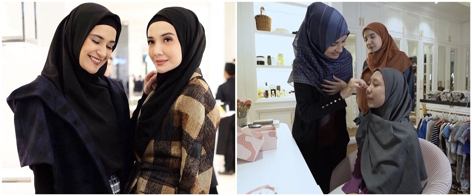 10 Momen Shireen dan Zaskia Sungkar make over ART, bak model