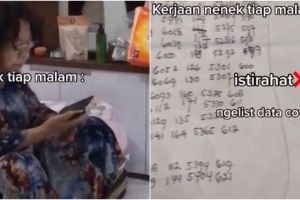 Viral video nenek buat data Covid-19 selama setahun, tuai pujian