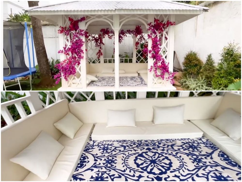 Penampakan gazebo 6 seleb, milik Tantri Namirah estetik