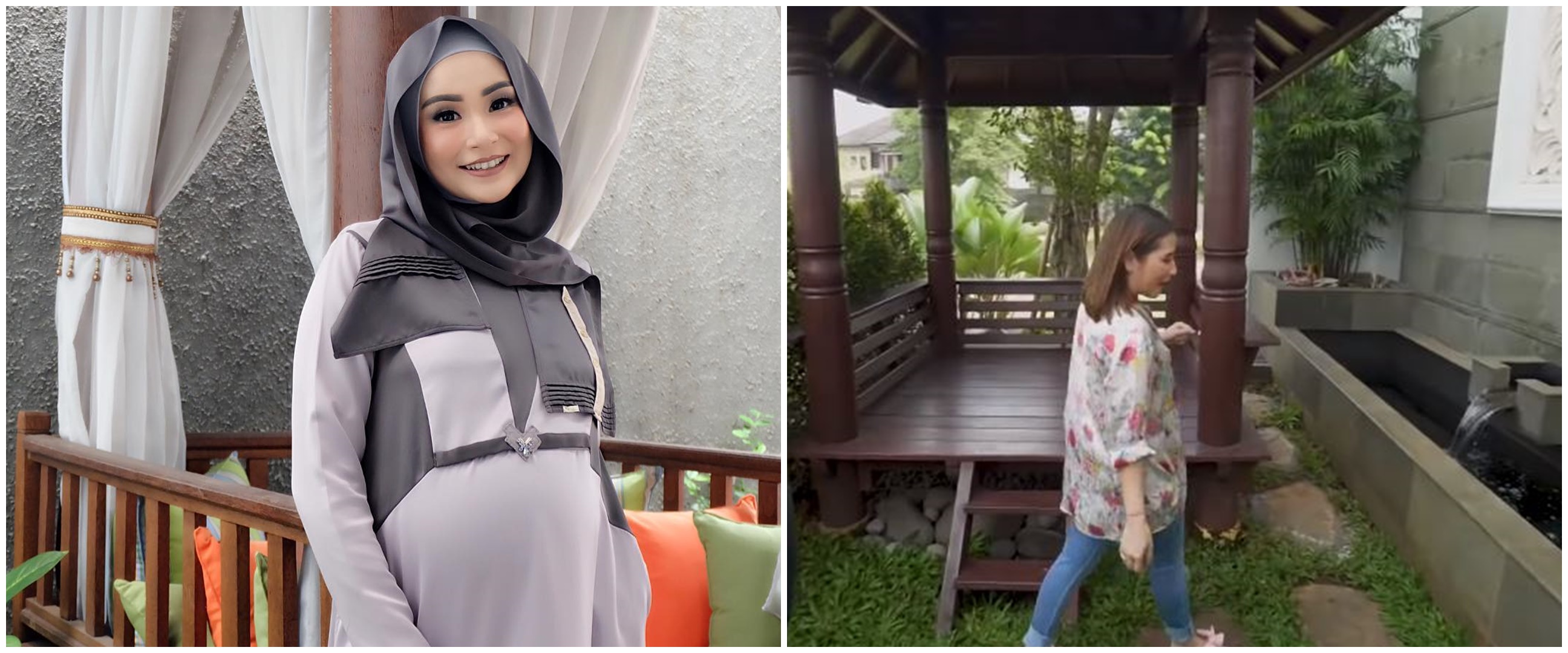 Penampakan gazebo 6 seleb, milik Tantri Namirah estetik