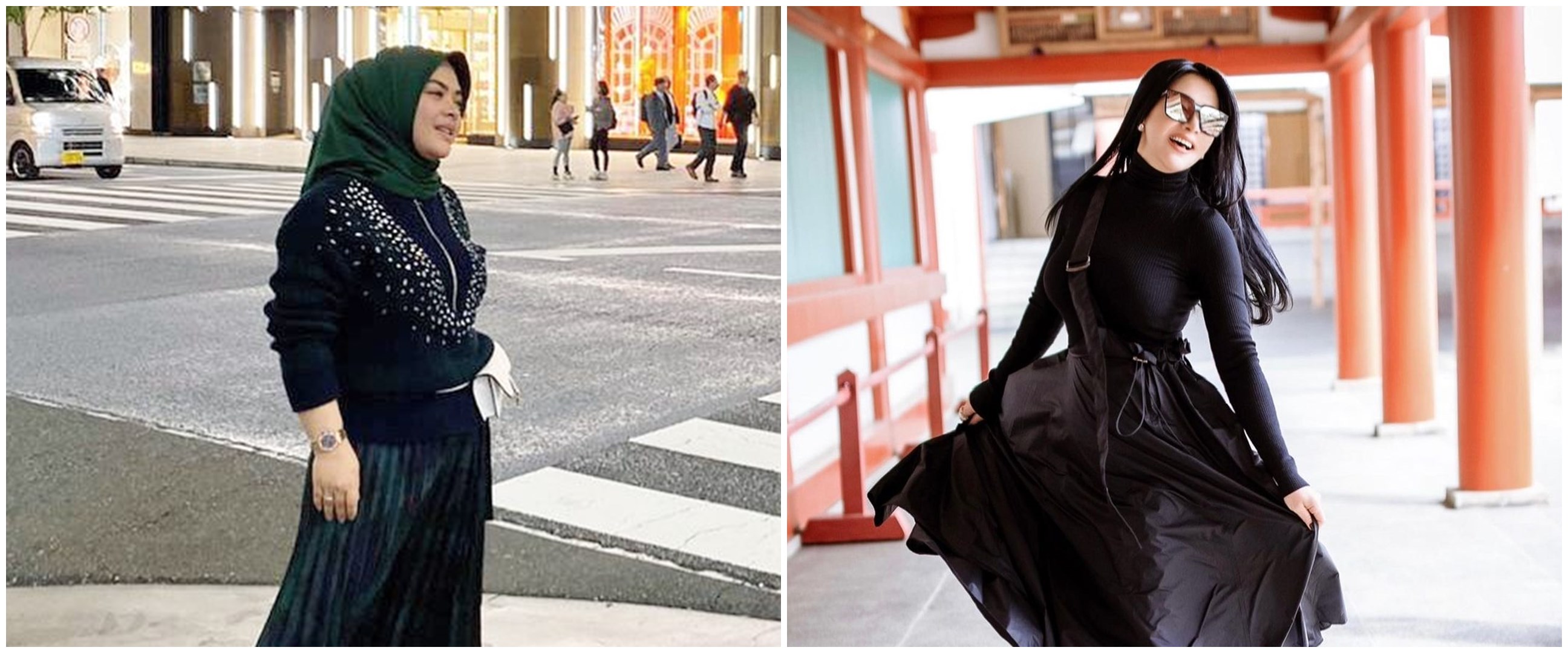 Kakak beradik bak kembar, ini 10 beda gaya Syahrini dan Aisyahrani